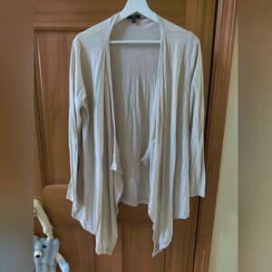 Women's Cream Open Front Sweater